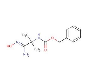 Benzyl [2-Amino-2-(hydroxyimino)-1,1-dimethylethyl]carbamate (CAS 518047-98-8) - chemical structure image