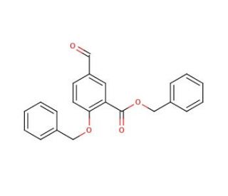 Benzyl 2-Benzyloxy-5-formylbenzoate (CAS 150258-60-9) - chemical structure image