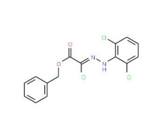 Benzyl 2-chloro-2-[2-(2,6-dichlorophenyl)hydrazono]acetate - chemical structure image