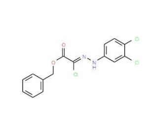 Benzyl 2-chloro-2-[2-(3,4-dichlorophenyl)hydrazono]acetate - chemical structure image