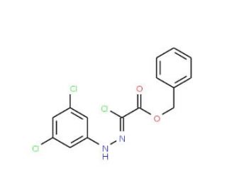 Benzyl 2-chloro-2-[2-(3,5-dichlorophenyl)hydrazono]acetate - chemical structure image