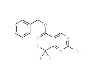 Benzyl 2-chloro-4-(trifluoromethyl)pyrimidine-5-carboxylate (CAS 175137-29-8) - chemical structure image