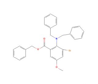 Benzyl-(2-dibenzylamino)-3-bromo-5-methoxybenzoate - chemical structure image