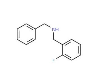 Benzyl-(2-fluoro-benzyl)-amine (CAS 69875-87-2) - chemical structure image
