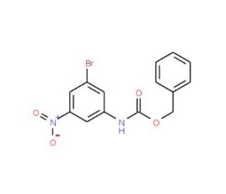 Benzyl 3-bromo-5-nitrophenylcarbamate (CAS 1020252-75-8) - chemical structure image