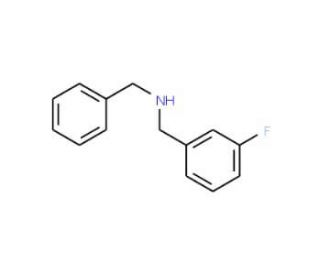 Benzyl-(3-fluoro-benzyl)-amine (CAS 436086-79-2) - chemical structure image