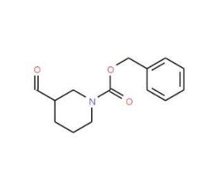 Benzyl 3-formylpiperidine-1-carboxylate (CAS 201478-72-0) - chemical structure image