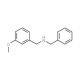 Benzyl-(3-methoxy-benzyl)-amine (CAS 134240-37-2) - chemical structure image