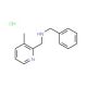 Benzyl-(3-methyl-pyridin-2-ylmethyl)-amine hydrochloride - chemical structure image