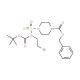 Benzyl 4-{[(2-bromoethyl)(tert-butoxycarbonyl)amino]sulfonyl}tetrahydro-1(2H)-pyrazinecarboxylate - chemical structure image