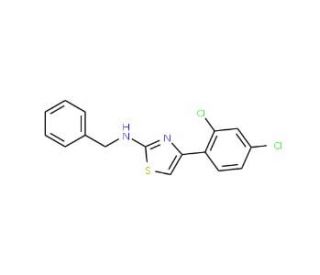 Benzyl-[4-(2,4-dichloro-phenyl)-thiazol-2-yl]-amine - chemical structure image