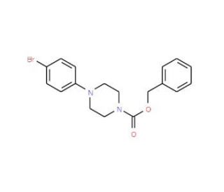 Benzyl 4-(4-bromophenyl)piperazine-1-carboxylate (CAS 1150271-33-2) - chemical structure image