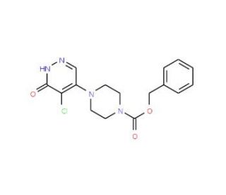 Benzyl 4-(5-chloro-6-oxo-1,6-dihydro-4-pyridazinyl)tetrahydro-1(2H)-pyrazinecarboxylate (CAS 952182-38-6) - chemical structur