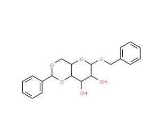 Benzyl 4,6-O-Benzylidene-&beta;-D-glucopyranoside (CAS 58006-32-9) - chemical structure image
