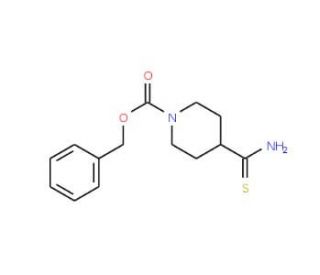 Benzyl 4-[amino(thiocarbonyl)]piperidine-1-carboxylate (CAS 167757-46-2) - chemical structure image