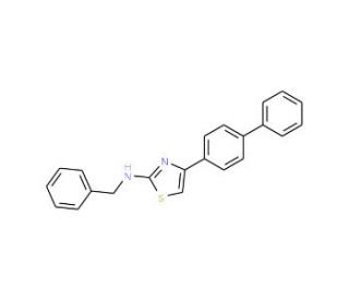 Benzyl-(4-biphenyl-4-yl-thiazol-2-yl)-amine - chemical structure image