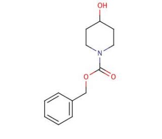 Benzyl 4-hydroxy-1-piperidinecarboxylate (CAS 95798-23-5) - chemical structure image