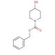 Benzyl 4-hydroxy-1-piperidinecarboxylate (CAS 95798-23-5) - chemical structure image