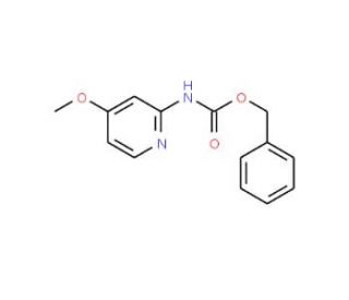 Benzyl 4-methoxypyridin-2-ylcarbamate (CAS 1073372-17-4) - chemical structure image