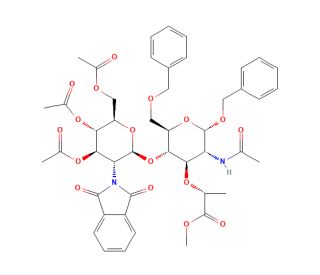 Benzyl 4-O-(2-(1,3-Dihydro-1,3-dioxo-2H-isoindol-2-yl)-2-deoxy-3,4,6-Tri-O-acetyl-&beta;-D-glucopyranosl)-N-acetyl-&alpha;-D-muramic Aci