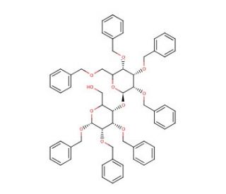 Benzyl 4-O-(2,3,4,6-Tetra-O-benzyl &alpha;-D-galactopyranosyl)-2,3-di-O-benzyl-&beta;-D-galactopyranoside - chemical structure image