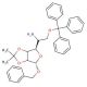 Benzyl 5-Amino-5-R,S-deoxy-2,3-O-isopropylidene-6-O-trityl-α-D-glucofuranoside - chemical structure image
