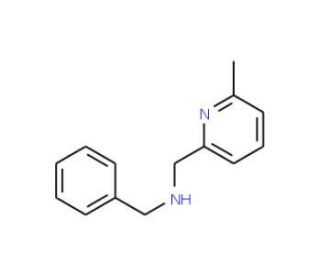 Benzyl-(6-methyl-pyridin-2-ylmethyl)-amine (CAS 101938-10-7) - chemical structure image