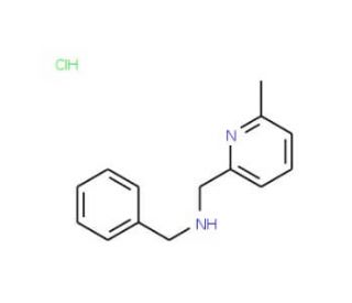 Benzyl-(6-methyl-pyridin-2-ylmethyl)-amine hydrochloride - chemical structure image
