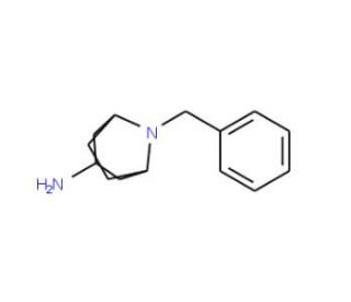 Benzyl-8-azabicyclo[3.2.1]octan-3-exo-amine (CAS 76272-36-1) - chemical structure image