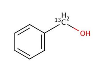 Benzyl alcohol-&alpha;-13C (CAS 54522-91-7) - chemical structure image