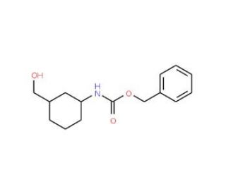 Benzyl cis-3-hydroxymethylcyclohexylcarbamate (CAS 920966-16-1) - chemical structure image