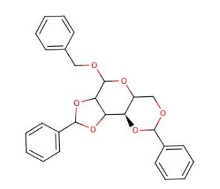 Benzyl Dibenzylidene-&alpha;-D-mannopyranoside (CAS 58650-53-6) - chemical structure image