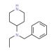Benzyl-ethyl-piperidin-4-yl-amine (CAS 76167-64-1) - chemical structure image