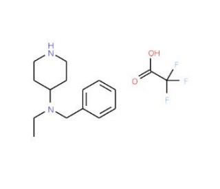Benzyl-ethyl-piperidin-4-yl-aminetrifluoro acetate salt - chemical structure image