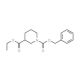 Benzyl ethyl piperidine-1,3-dicarboxylate (CAS 310454-53-6) - chemical structure image