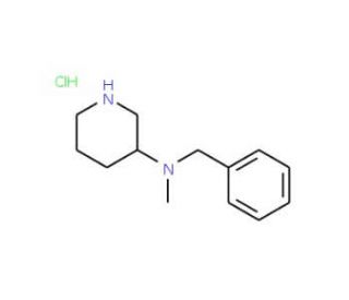 Benzyl-methyl-piperidin-3-yl-amine hydrochloride - chemical structure image