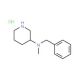 Benzyl-methyl-piperidin-3-yl-amine hydrochloride - chemical structure image