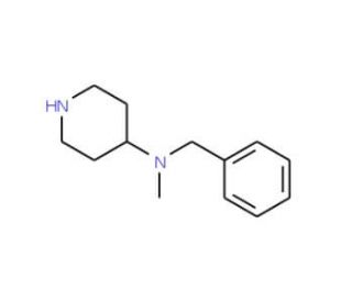 Benzyl-methyl-piperidin-4-yl-amine (CAS 76167-62-9) - chemical structure image