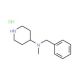 Benzyl-methyl-piperidin-4-yl-amine dihydrochloride - chemical structure image
