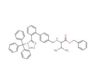 Benzyl N-[(2&prime;-(Trityltetrazol-5-yl-1,1&prime;-biphenyl-4-yl]-methyl-2-amino-3-methylbutanoate (CAS 137864-45-0) - chemical structur