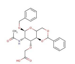 Benzyl N-Acetyl-4,6-O-benzylidene Normuranic Acid (CAS 14595-22-3) - chemical structure image