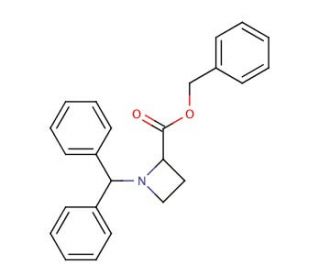 Benzyl N-Diphenylmethyl-2-azetidinecarboxylate (CAS 22742-42-3) - chemical structure image