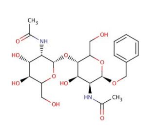 Benzyl N,N′-Diacetyl-β-chitobioside (CAS 19272-52-7) - chemical structure image