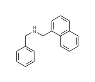 Benzyl-naphthalen-1-ylmethyl-amine (CAS 14393-12-5) - chemical structure image