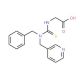 ({[Benzyl(pyridin-3-ylmethyl)amino]-carbonothioyl}amino)acetic acid - chemical structure image