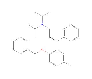 Benzyl R-(&plus;)-Tolterodine (CAS 848768-06-9) - chemical structure image