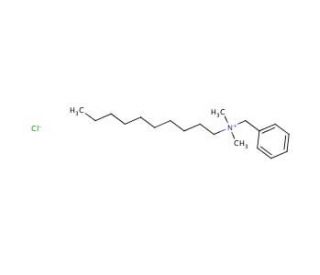 Benzyldimethyldecylammonium chloride (CAS 965-32-2) - chemical structure image