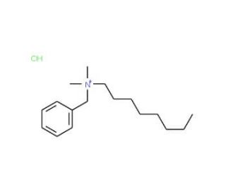 Benzyldimethyloctylammonium chloride (CAS 959-55-7) - chemical structure image