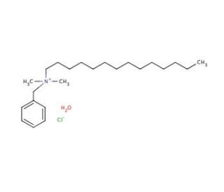 Benzyldimethyltetradecylammonium chloride dihydrate (CAS 147228-81-7) - chemical structure image