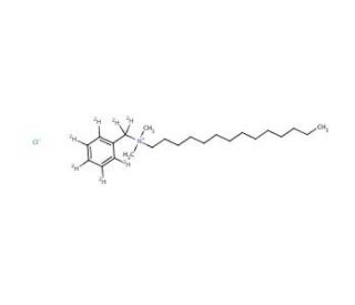 Benzyldimethyltetradecylammonium-d7 Chloride (CAS 1219178-72-9) - chemical structure image